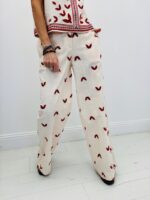 Pantalon Imprimé Écré - Marque ANGE