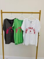 T-shirt Col V 'Don't Talk to Me' – Image 2