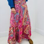 Jupe Satinée Imprimée - Marque GOLD&SILVER