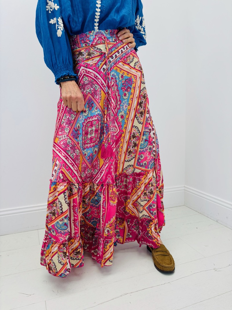 IMG_8714 Jupe Satinée Imprimée - Marque GOLD&SILVER – Image 1