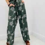 Pantalon Floral Viscose