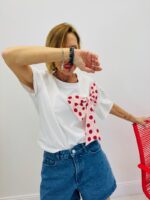 T-Shirt En Coton À Nœud Pois – Image 8