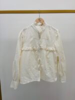 Chemise Romantique En Coton Brodé À Col Volanté – Image 2