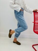 Jean Mom Fit Bleu – Image 4