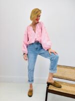 Blouse Bohème En Coton À Rayures Et Broderies Florales – Image 3