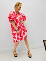 Robe fleurie manches bouffantes – Image 3