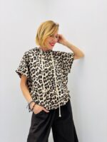 Sweat Léopard À Capuche