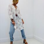 Robe tunique imprimée palmier - Marque PALME