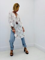 Robe tunique imprimée palmier - Marque PALME