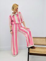 Pantalon Large Esprit Missoni En Maille Crochet Rayée - Marque Les Acolytes – Image 3