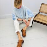 Chemise Vichy Brodée