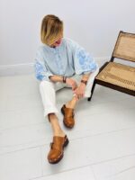 Chemise Vichy Brodée