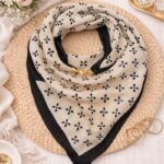 Foulard Imprimé Avec Bijou Aimanté