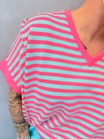 T-shirt Rayé Couleurs Vives – Image 7