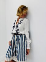 Chemise brodée Bleu marine – Image 3
