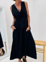 Robe évasée avec ceinture – Image 4