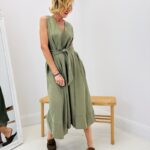 Robe évasée avec ceinture