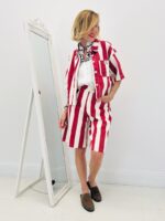 Veste Rayée Rouge & Écru Esprit Riviera – Image 5