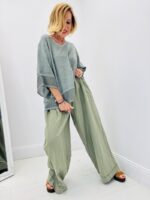 Pantalon taille élastique oversize – Image 6