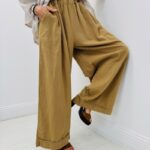 Pantalon taille élastique oversize