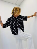 Veste blazer à pois – Image 4