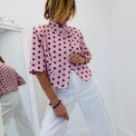 Veste blazer à pois