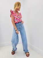 Jean Coupe Wide Leg Ceinture Retournée – Image 5