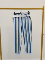 Pantalon rayé taille élastique – Image 2