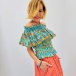 Top col bardot