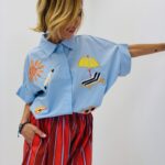 Chemise brodée oversize - Marque LIPANOI