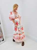 Robe porte-feuille imprimée fleurs