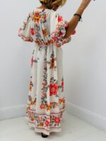 Robe porte-feuille imprimée fleurs – Image 5