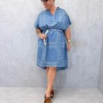 Robe fluide ceinturée