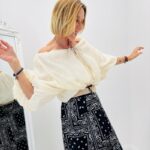 Blouse brodée