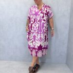 Robe longue imprimée