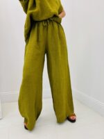 Pantalon en Lin Taille Élastique