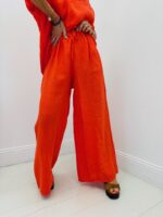 Pantalon en Lin Taille Élastique – Image 8