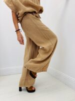 Pantalon en Lin Taille Élastique – Image 7
