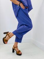 Pantalon taille élastique coupe courte – Image 4