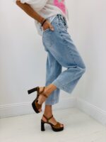 Jean Wide Leg avec Étoiles – Image 4