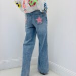 Jean Wide Leg avec Étoiles