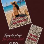 Tapis de plage léopard