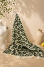 Foulard fleuri en coton