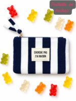 Pochette rayée marine