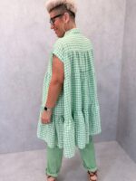 Tunique en Coton à Carreaux – Image 9