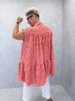 Tunique en Coton à Carreaux – Image 7