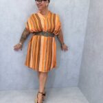 Robe rayée