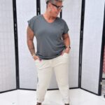 T-shirt avec Épaulettes Perlées