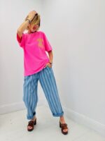 Pantalon rayé toile de Jean – Image 5