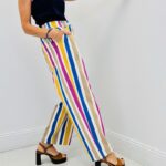 Pantalon rayé détail pince - Marque CORNER